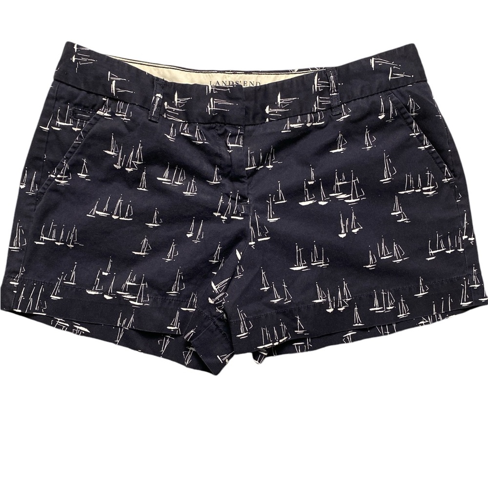 Land’s End Canvas Shorts Low Rise Taille Basse Size 8